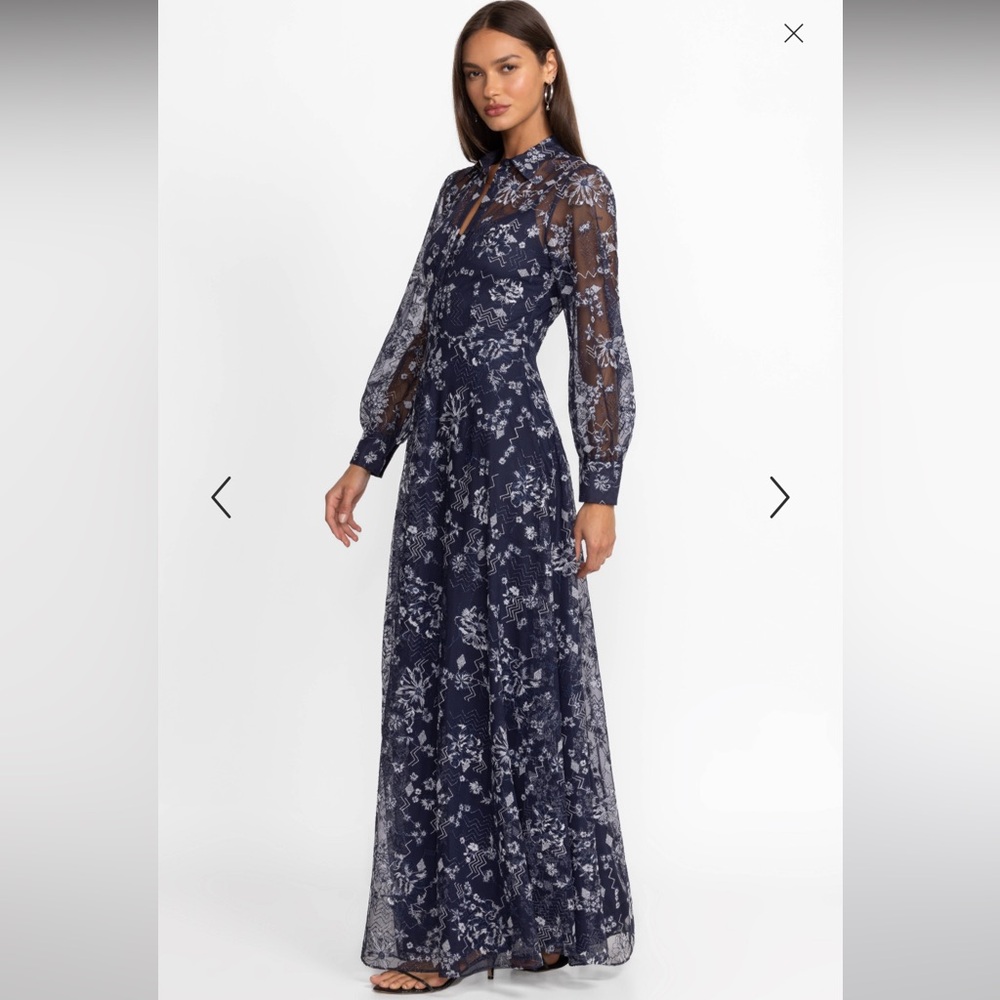 Johnny Was ADA Navy Maxi Dress